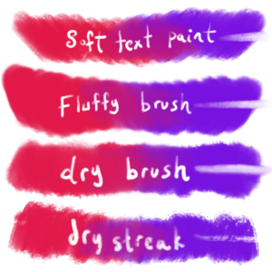 dry textured brushes procreate