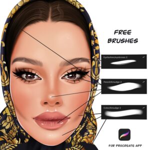 free face brushes for procreate