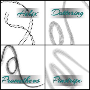 helex doting colour gradients stamp brushes procreate