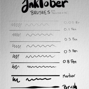 inktober brushes procreate