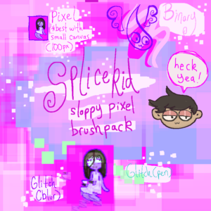 sloppy pixel procreate brushpack