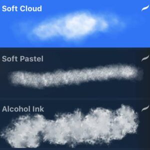 soft cloud brush procreate