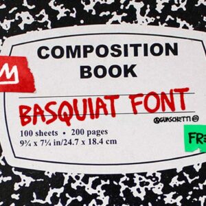 basquiat font (personal & commercial use)