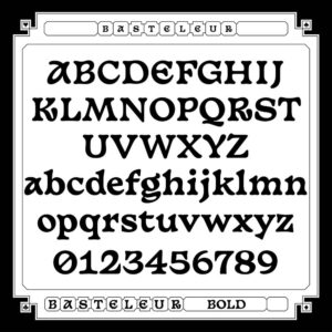 basteleur font by keussel (personal & commercial use)