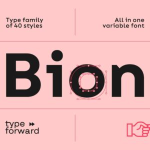 bion font by mirela belova, stan partalev (cyrillic + latin)