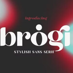 brogi font (personal use)