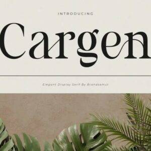 cargen – elegant ligature serif (personal use)
