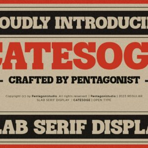 catesoge font by arif rijal