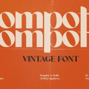 compote retro sans font (personal use)
