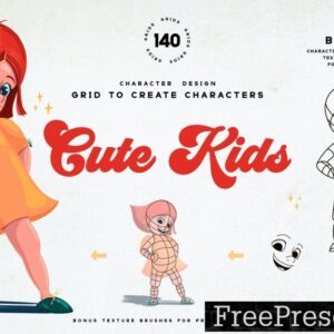 cute kids grids for procreate 8aakv8u