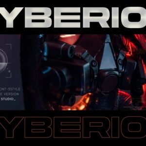cyberion futuristic tech font