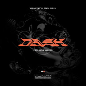 dash early display font by un carving (free use)