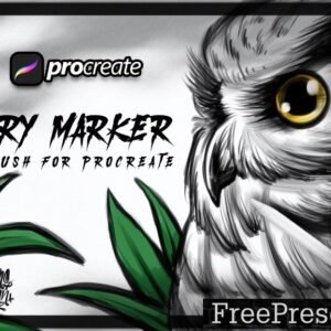 dansdesign dry marker brush procreate vk6ghr3