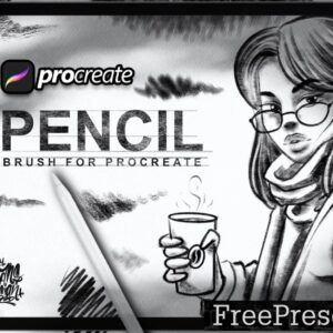 dansdesign pencil brush procreate c3mva4k