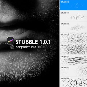 free procreate brushes stubble 1.0.1