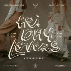 friday lovers font by silver stag (personal & commercial use)
