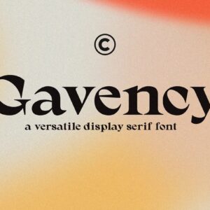 gavency by craft supply co. (personal use)