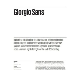 giorgio sans lcg font family (personal use)