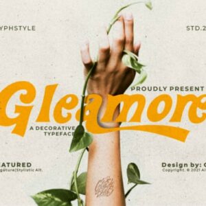gleamore font (personal use)