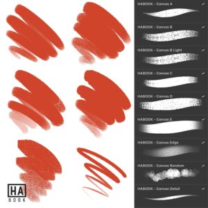 habook canvas brushes for procreate