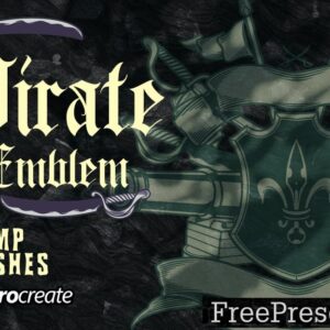 hand drawing pirates brush stamp procreate 4kw37ff