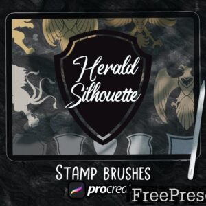 heraldic stamp brush procreate 398f92p