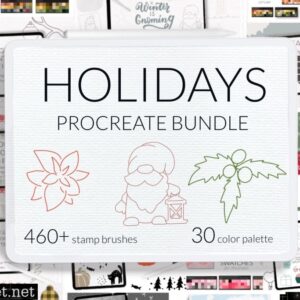 holidays procreate bundle 7078478