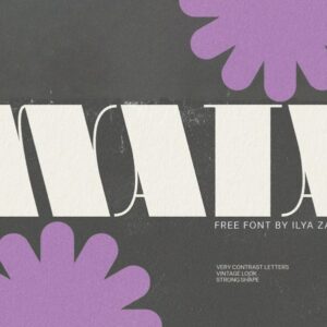 ilya zakharov pomidor wata free font (free use)