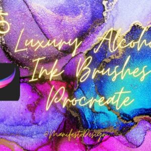 luxury alcohol ink brushes procreate 6925103