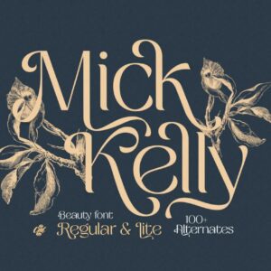 mick kelly beauty modern font