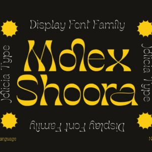 molex shoora reverse contrast font (personal use)