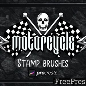 motorcycle stamp brush procreate lvefe43