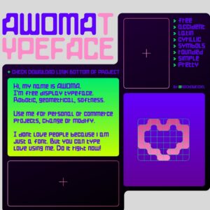 nicko weidel awoma Сyrillic & latin typeface (personal use) (2)