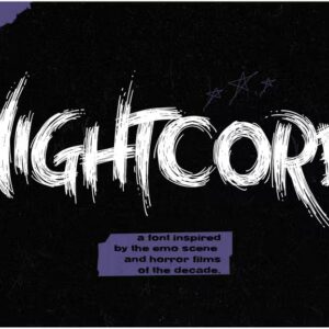 nightcore emo horror font (personal use)