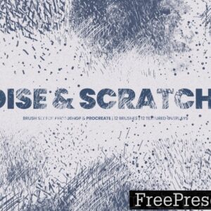 noise & scratches photoshop & procreate brush 29lnetr