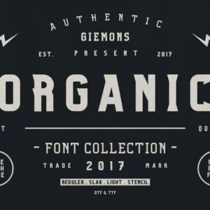 organic family font (personal use)
