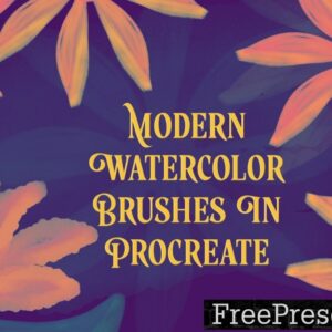 procreate brushes – modern watercolor tdtb52v