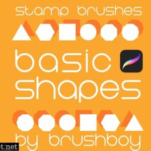 procreate stamp brushes – basic shapes mw62zlk
