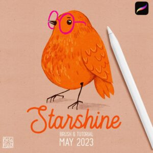 procreate free premium brush & tutorial of the month starshine (magical storybook toolbox)