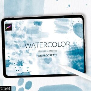 procreate watercolor abstract stamps ndvur96
