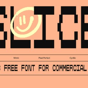 slice mono free font by maksym baluiev (httpswww.behance.netbaluiev) (personal & commercial use)