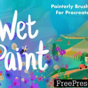 wet paint procreate brushes 29x28m2