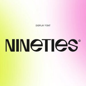iframe nineties display font