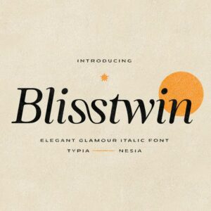 yipianesia blisstwin elegant glamour italic serif (personal use) (5)