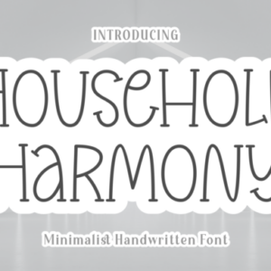 household harmony font (1)