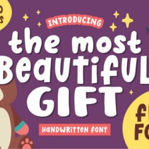 the most beautiful gift font (2)