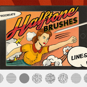 comics halftone procreate brushes 1